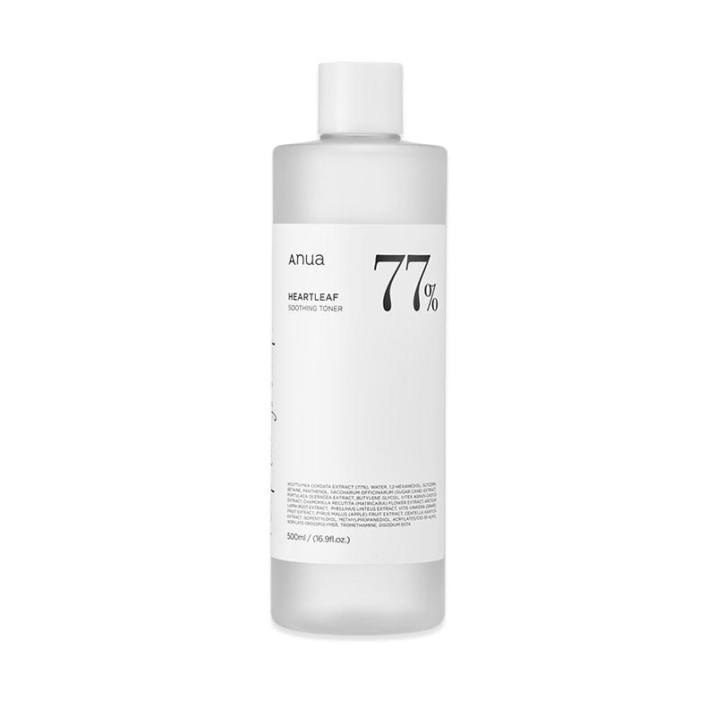Anua HEARTLEAF 77% SOOTHING TONER 500ml-Joli teint 