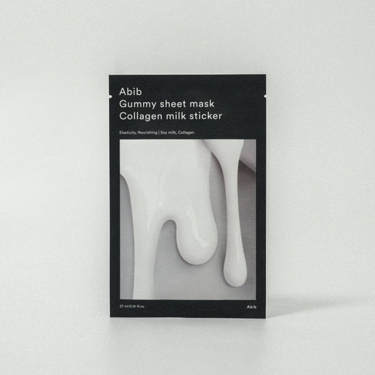 Masque en feuille Abib Gummy Collagène lait 27ml - Beauté Santé-Joli teint 