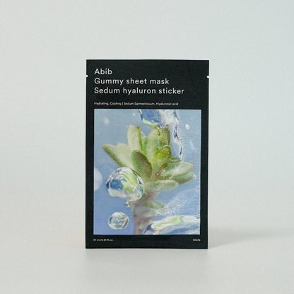 Masque en Feuille Gummy Abib Sedum Hyaluron 27ml - Hydratation Pure-Joli teint 
