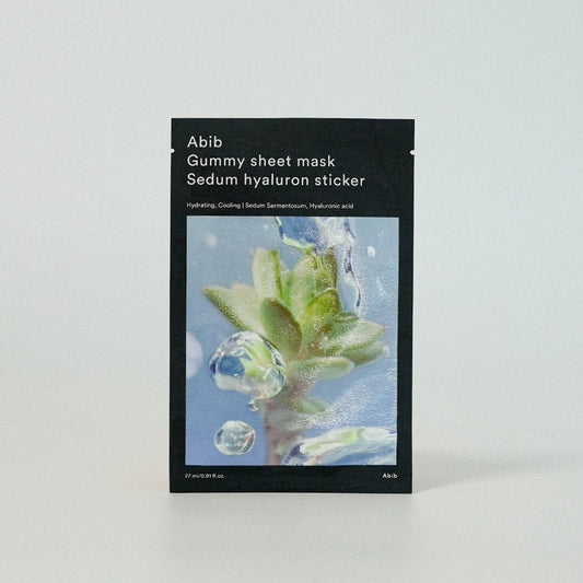 Masque en Feuille Gummy Abib Sedum Hyaluron 27ml - Hydratation Pure-Joli teint 